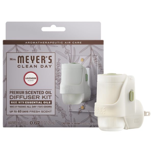 Lavender Plug In Scented Oil Warmer With Refill
