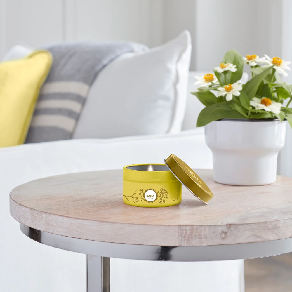 Daisy Tin Candle - Image 6